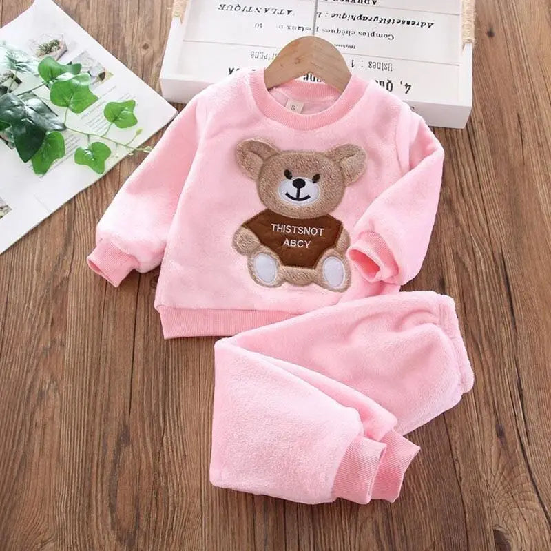 3-Delige Set – Trui, Broek & Vest met Berenlogo