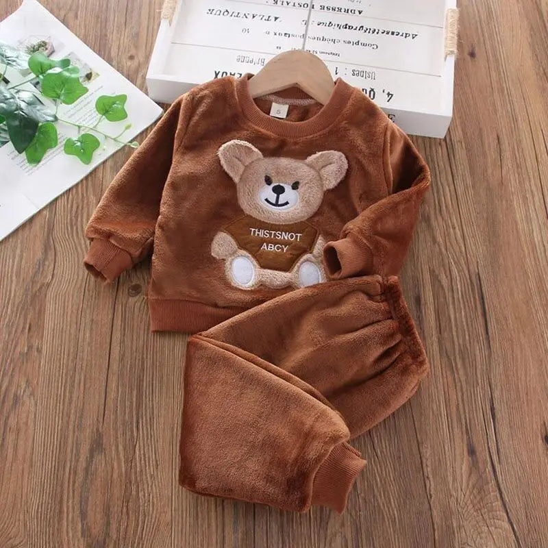 3-Delige Set – Trui, Broek & Vest met Berenlogo