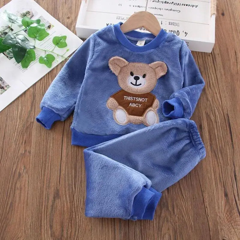 3-Delige Set – Trui, Broek & Vest met Berenlogo