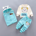 3-Delige Set – Trui, Broek & Vest met Berenlogo