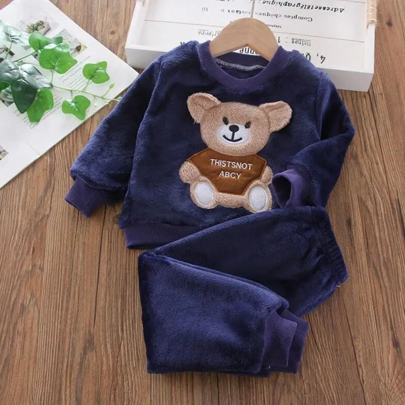 3-Delige Set – Trui, Broek & Vest met Berenlogo