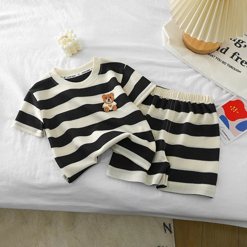 2-Delige Zomerset – Shirt met Korte Mouwen & Korte Broek