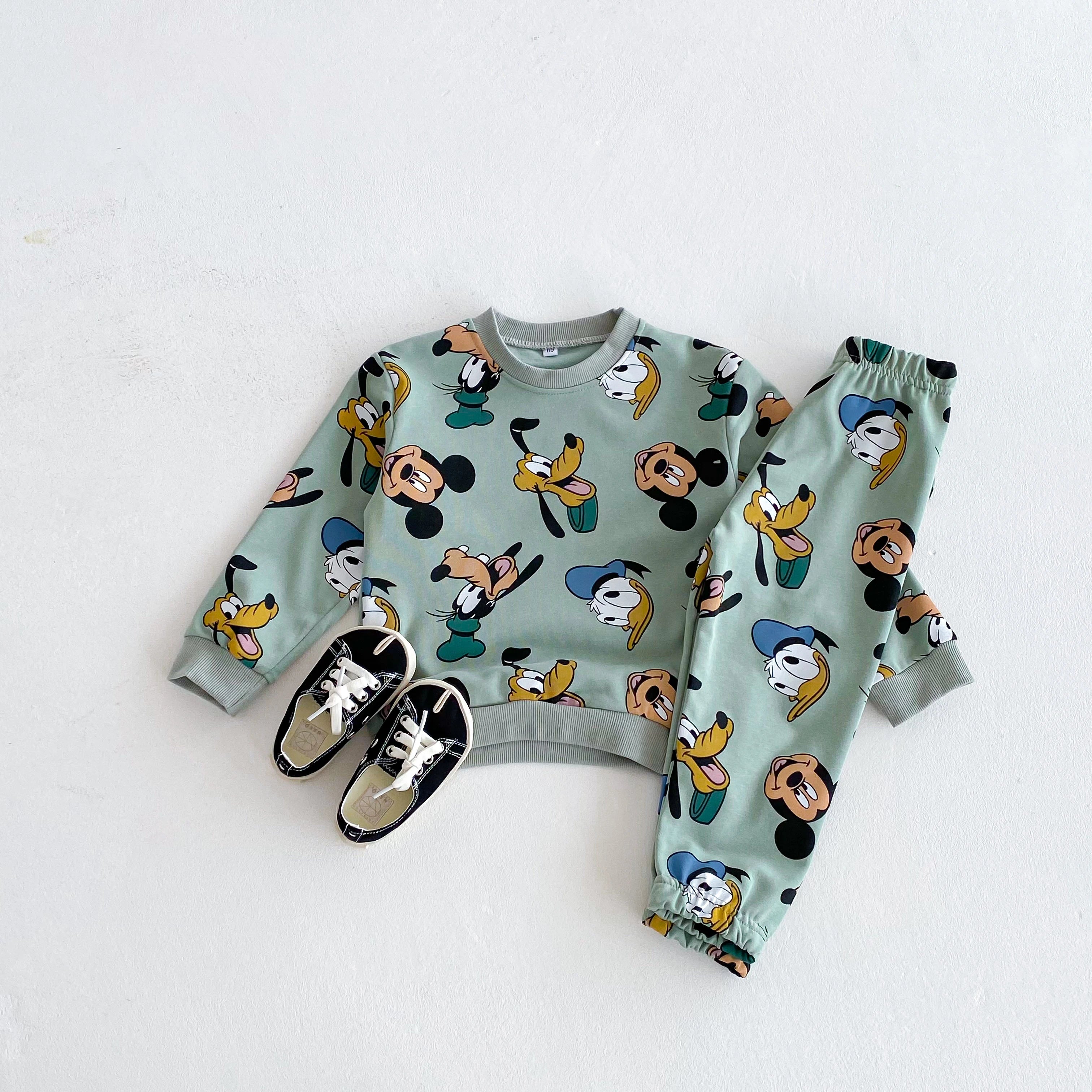 Comfortabele Mickey Mouse Set – Lange Mouwen Trui & Jogging Broek