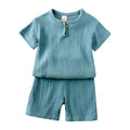 2-Delige Katoenen Set – Shirt & Korte Broek