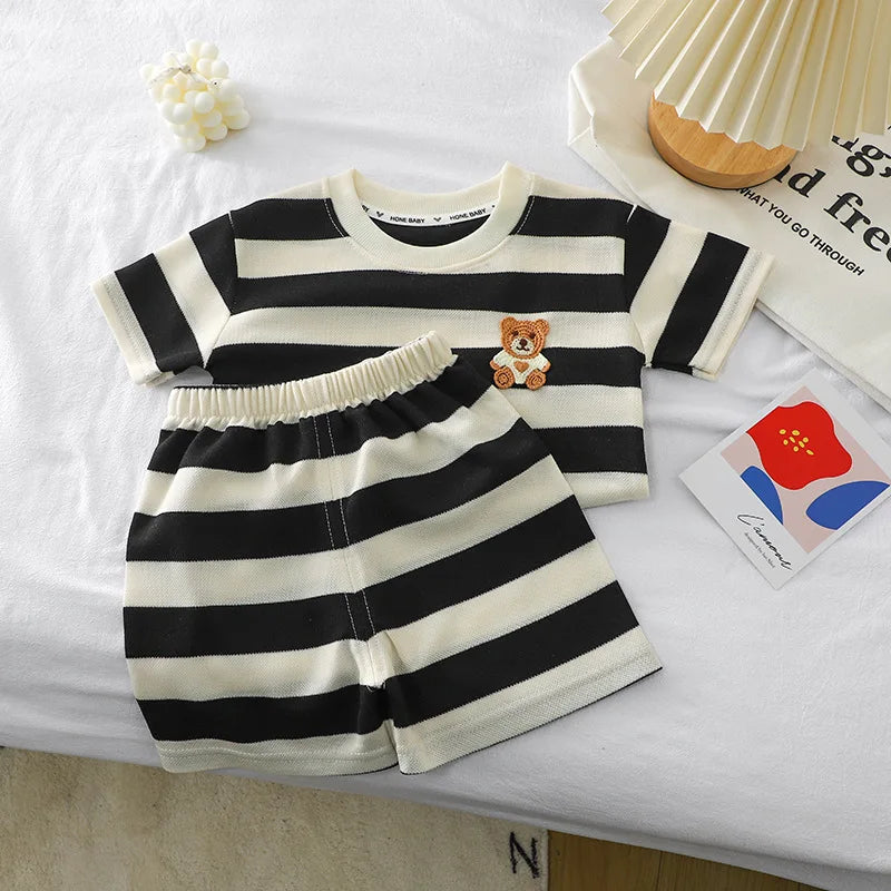 2-Delige Zomerset – Shirt met Korte Mouwen & Korte Broek