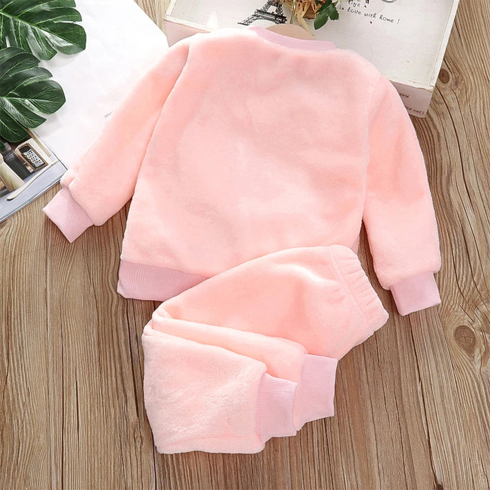 2-Delige Fleece Set - Dino Joggingpak – Warme en Comfortabele Outfit