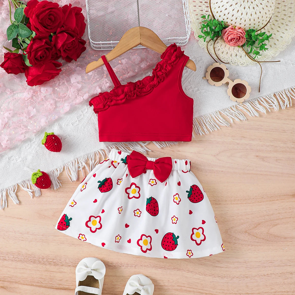 2-Delige Zomerset - Top + Rok