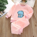 2-Delige Fleece Set - Dino Joggingpak – Warme en Comfortabele Outfit
