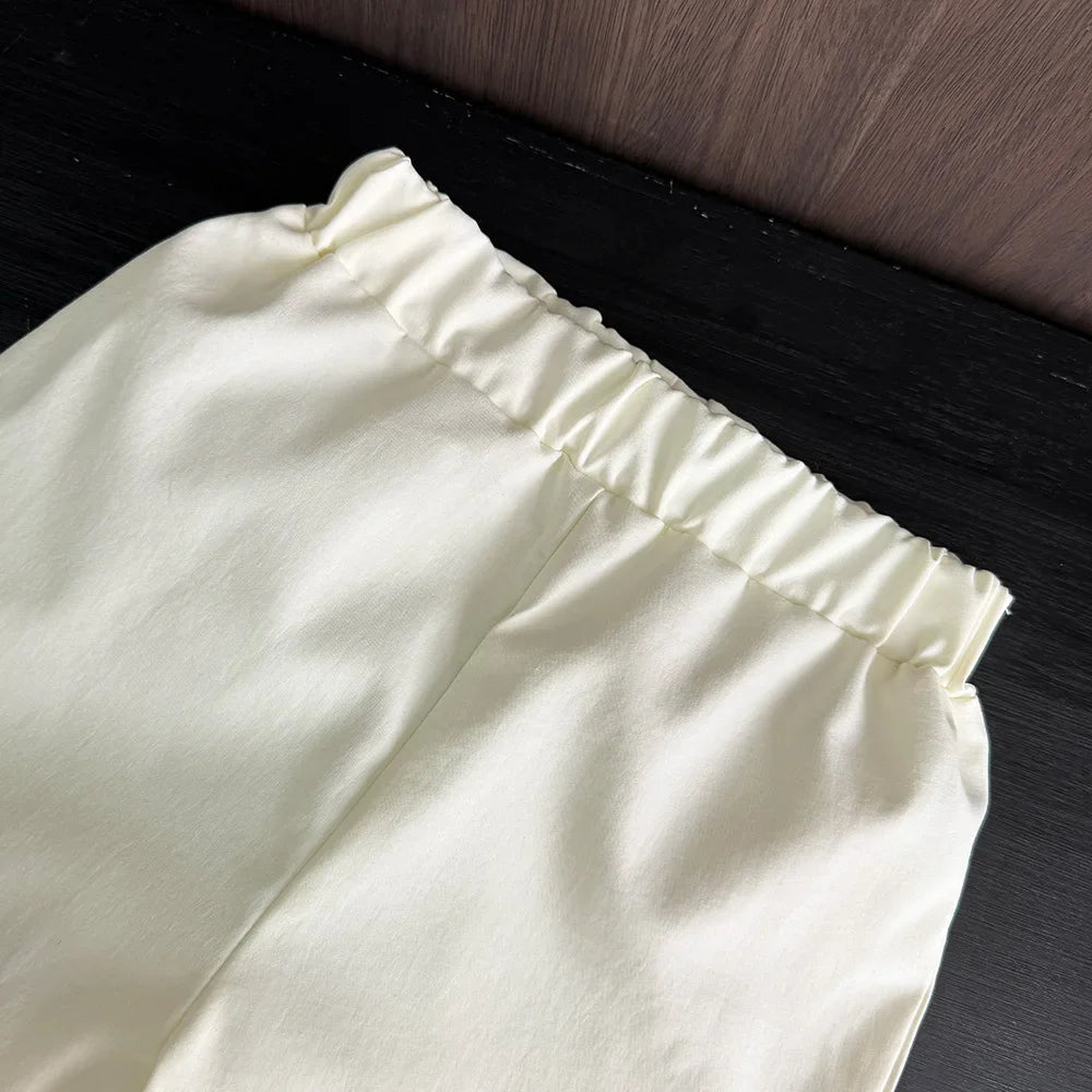 Trendy Zomerset – Shirt met Korte Mouwen en Lange Broek