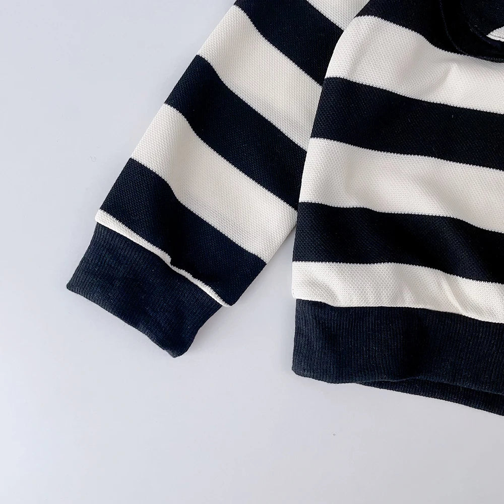 2-Delige Set - Gestreepte Trui Met Wijde Broek